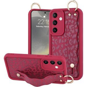 Samsung Galaxy S25 5G 6.2 Inch Leopard Case with Wrist Strap, 20H-165PH001